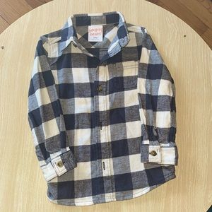 Jumping Beans flannel full button shirt